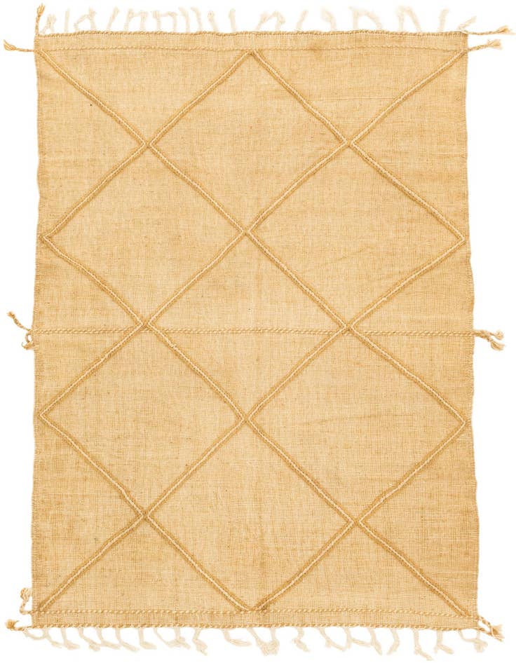 Detail image of 5' 1 x 8' 4 Hand Knotted Moroccan Wool Rug