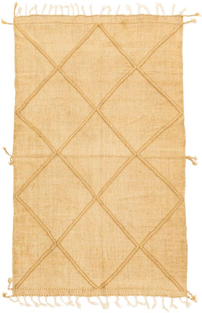 5' 1 x 8' 4 Hand Knotted Moroccan Wool Rug