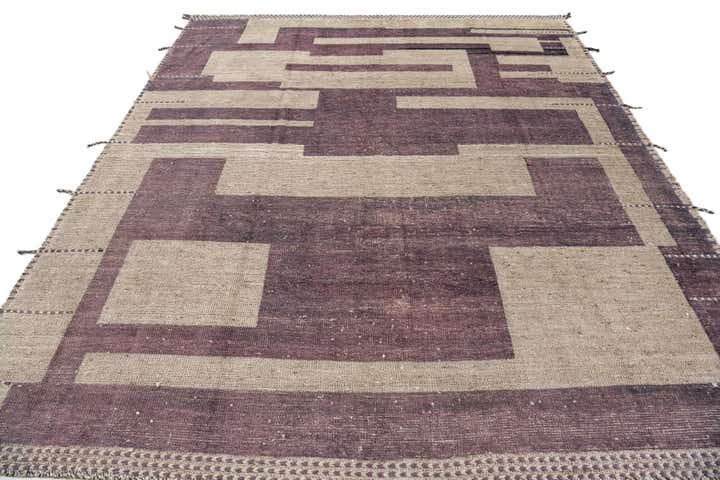8' 1 x 9' 10 Hand Knotted Moroccan Wool Rug