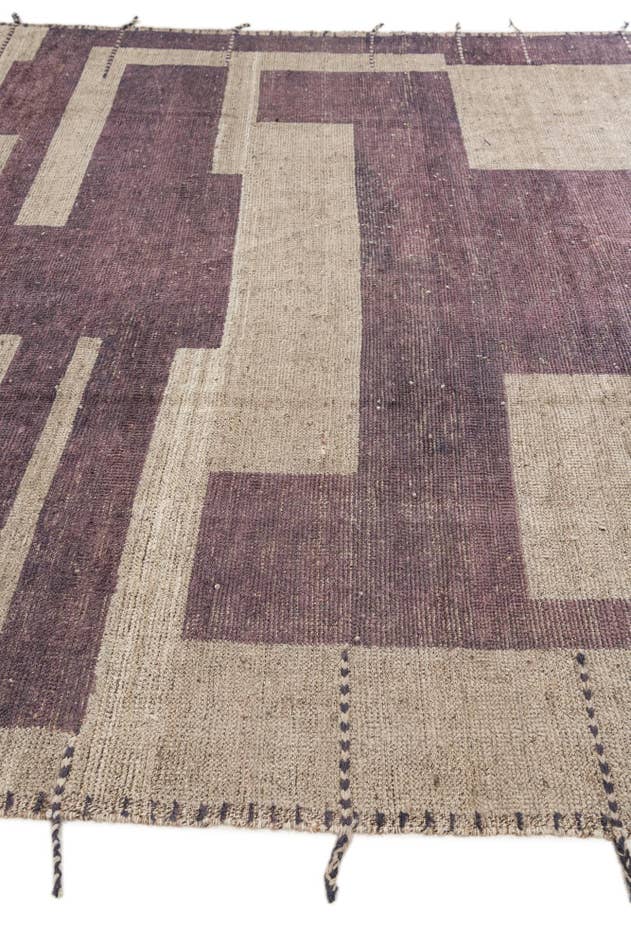 Detail image of 8' 1 x 9' 10 Hand Knotted Moroccan Wool Rug