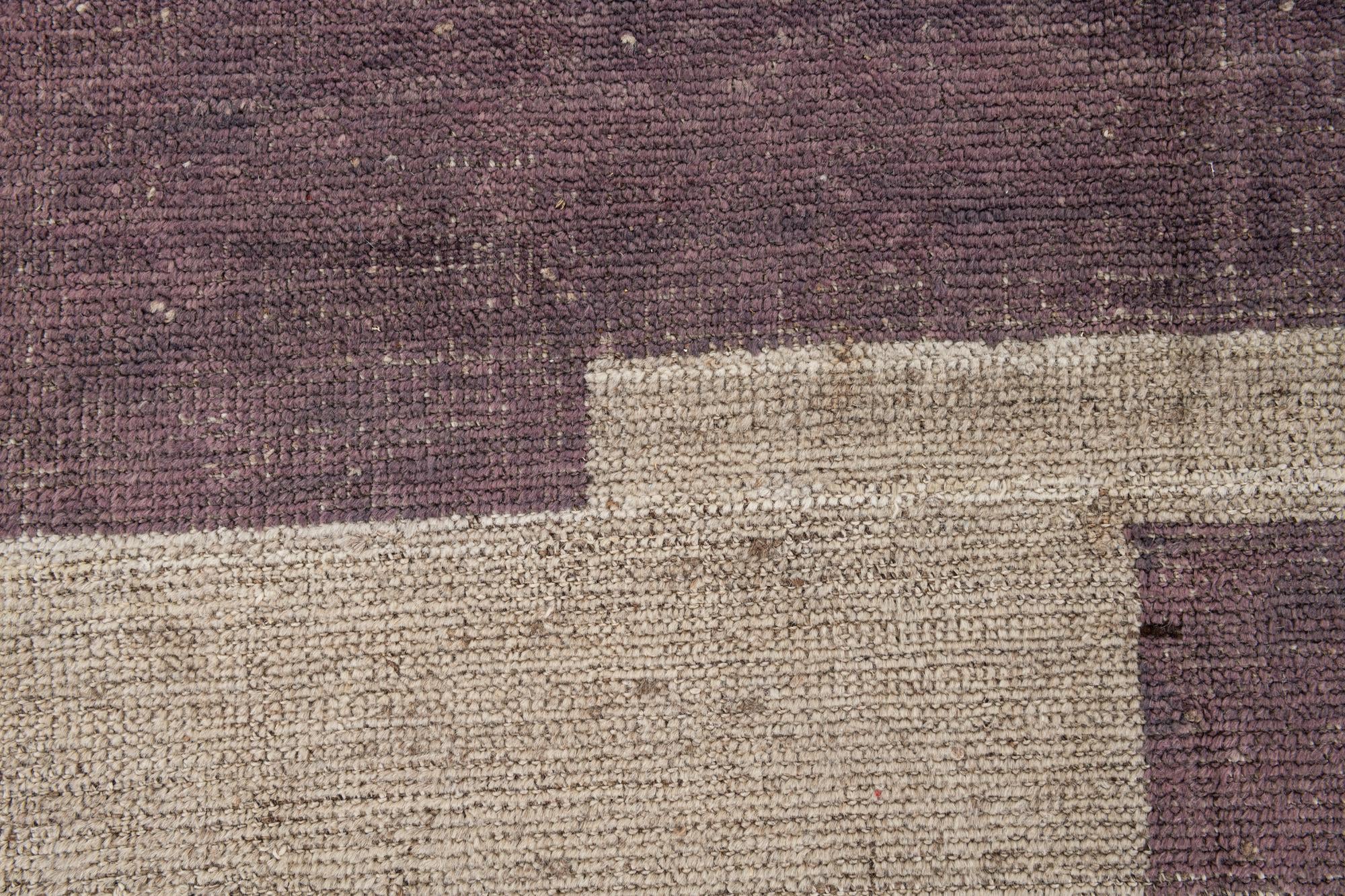 8' 1 x 9' 10 Hand Knotted Moroccan Wool Rug