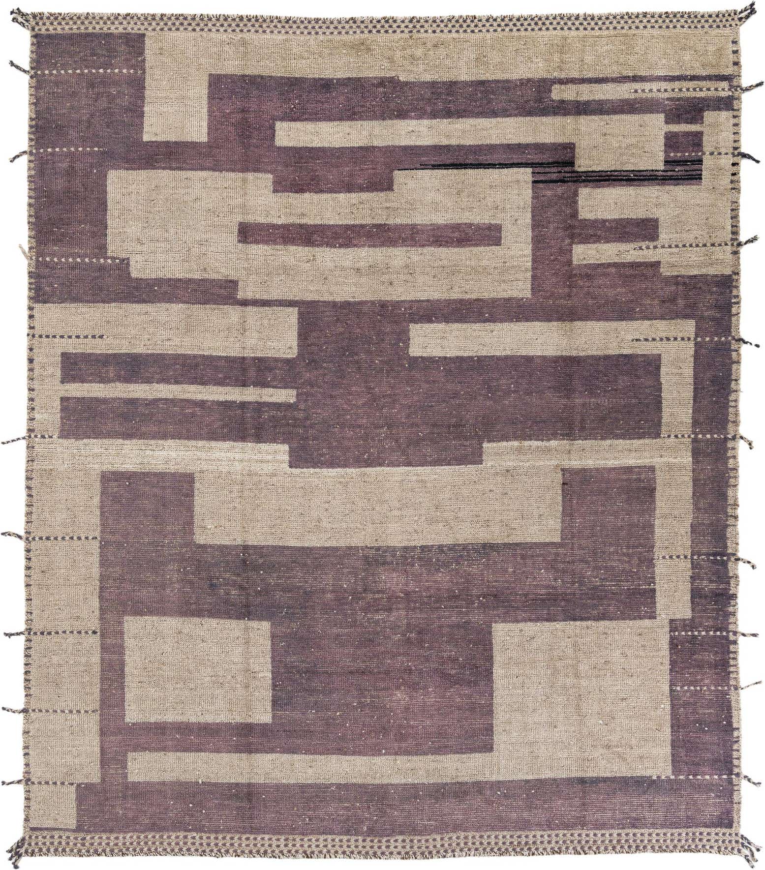 8' 1 x 9' 10 Hand Knotted Moroccan Wool Rug