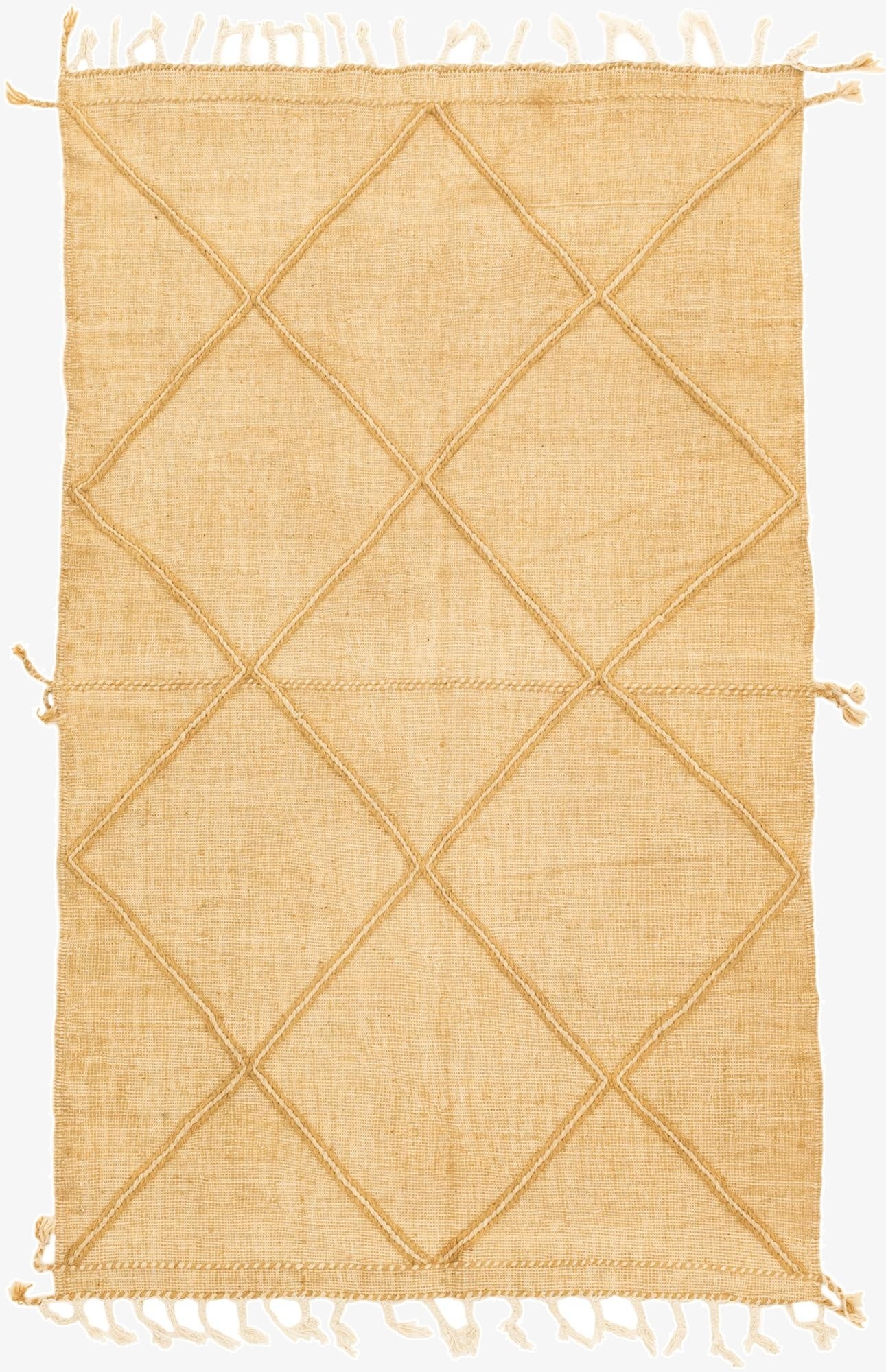 5' 1 x 8' 4  Hand Knotted Moroccan Wool Rug