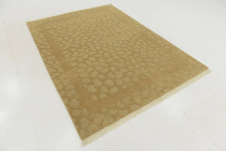 Detail image of 5' 8 x 7' 8 Hand Knotted Nepal Wool Rug