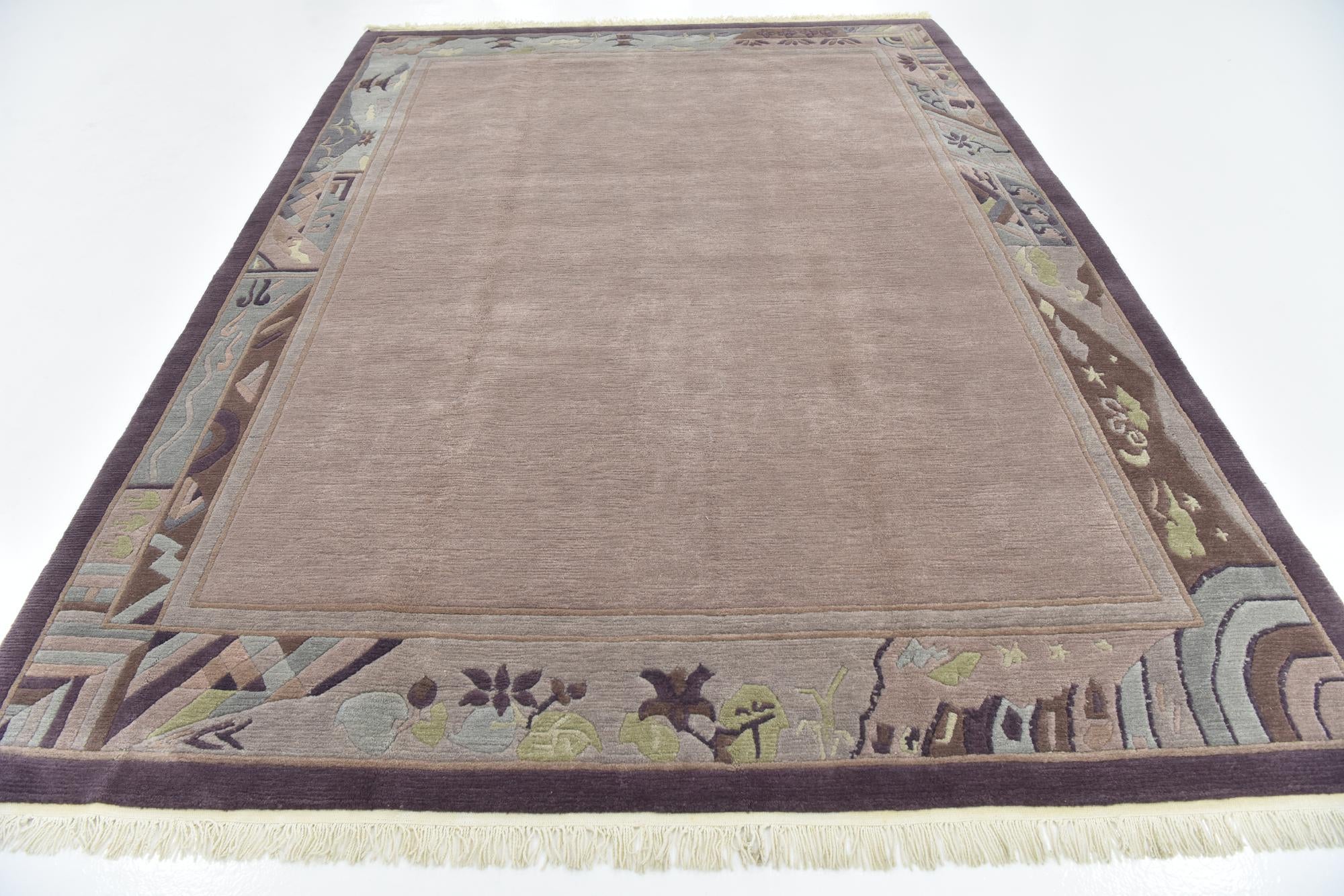 7' 8 x 10' 7 Hand Knotted Nepal Wool Rug
