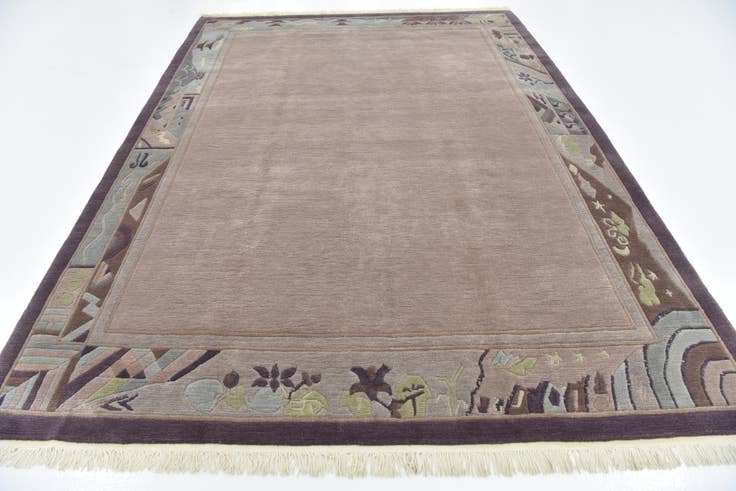 Detail image of 7' 8 x 10' 7 Hand Knotted Nepal Wool Rug