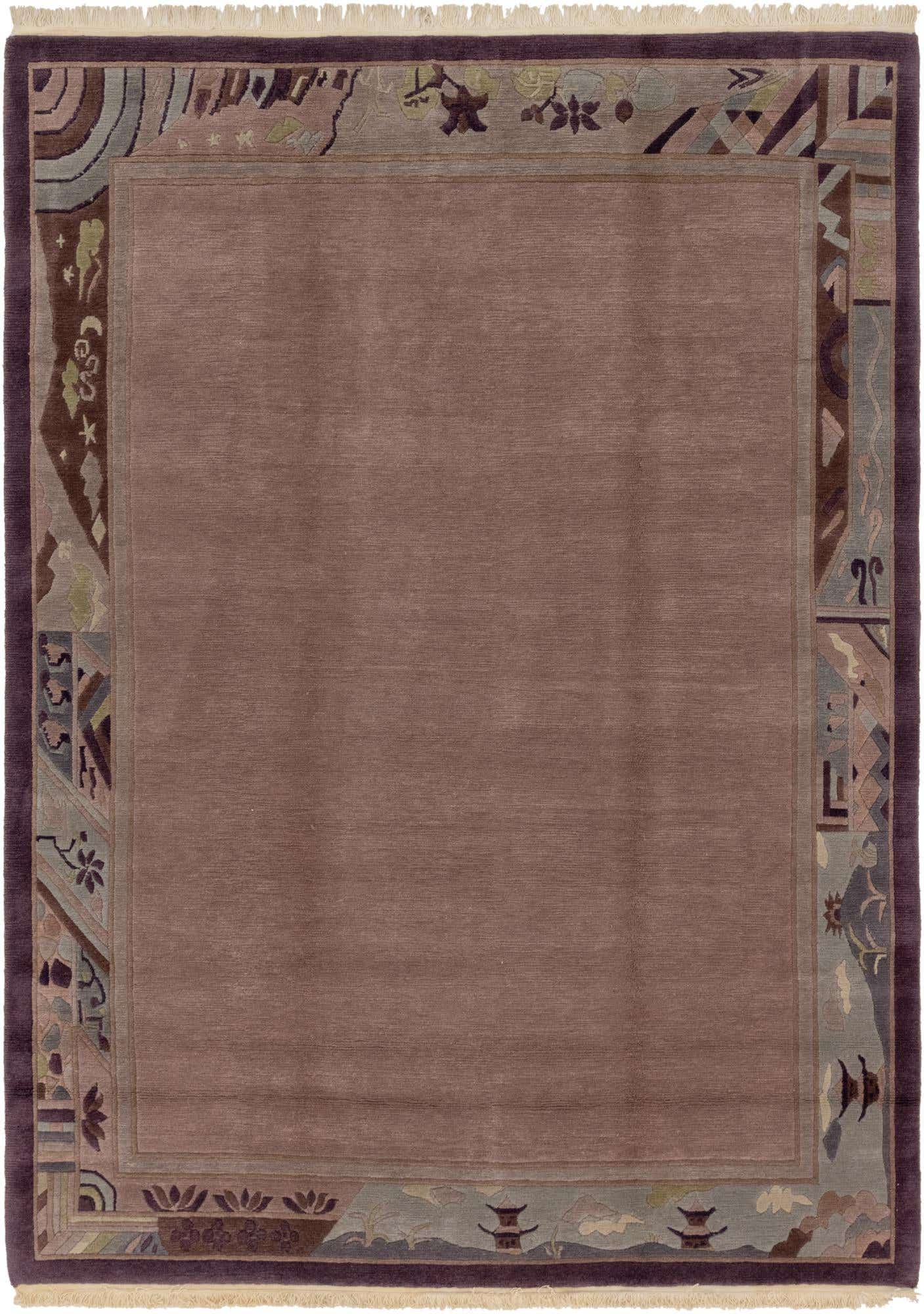 7' 8 x 10' 7 Hand Knotted Nepal Wool Rug
