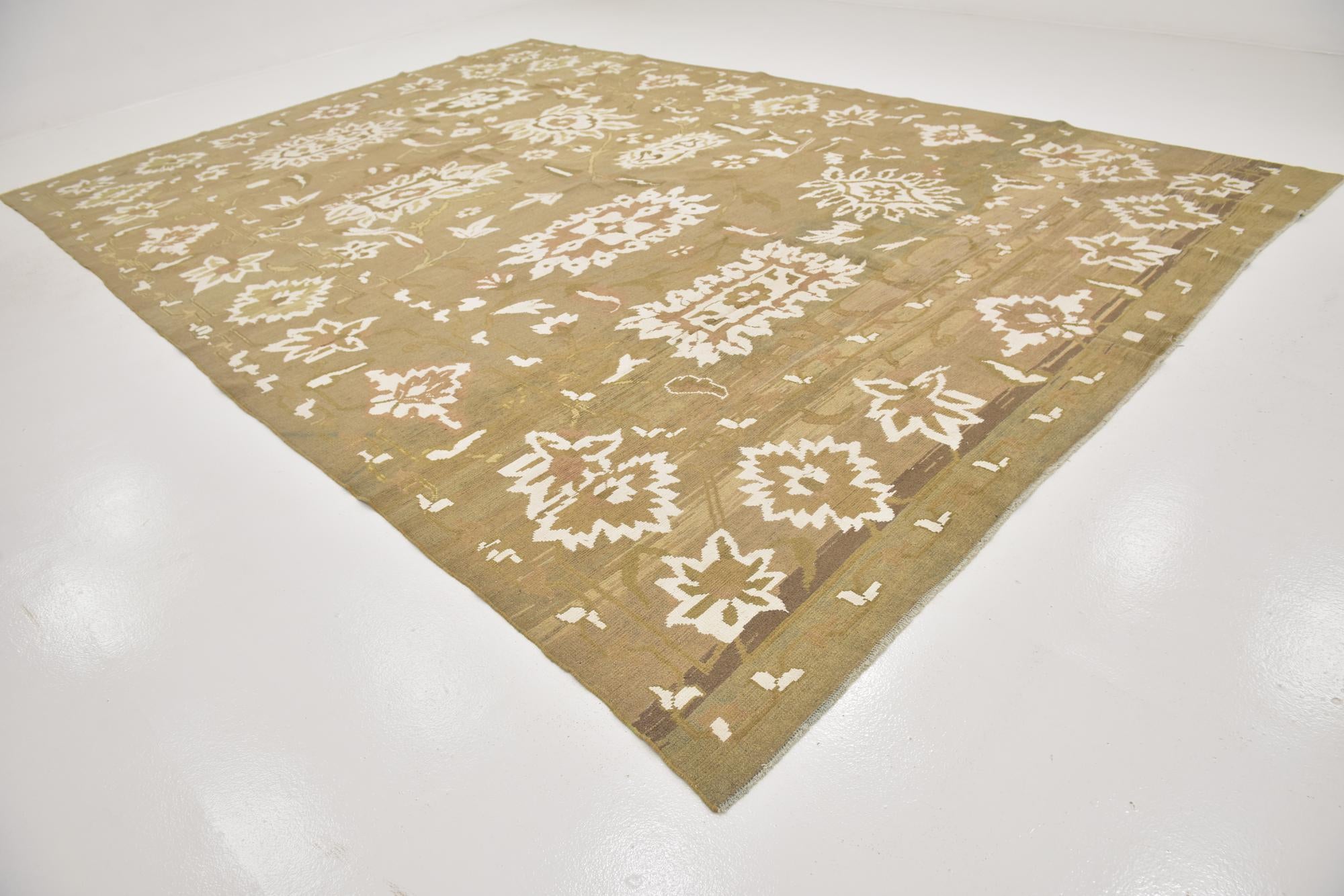 11' 5 x 16' 8 Hand Knotted Oushak Rug
