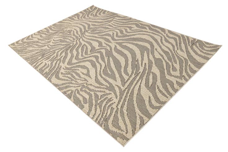 Detail image of 5' 4 x 7' 8 Easy-Clean Modern Indoor / Outdoor Rug