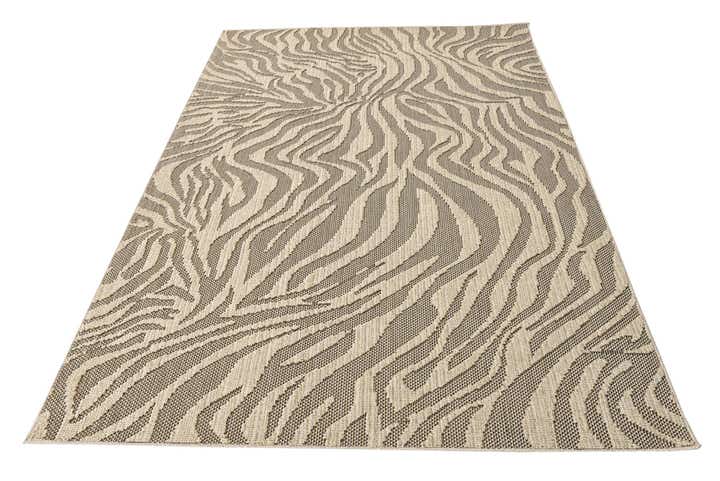 5' 4 x 7' 8 Easy-Clean Modern Indoor / Outdoor Rug