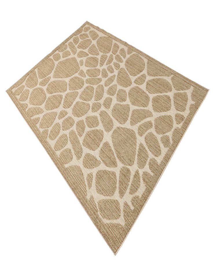 Detail image of 5' 4 x 7' 8  Washable Modern Indoor / Outdoor Rug