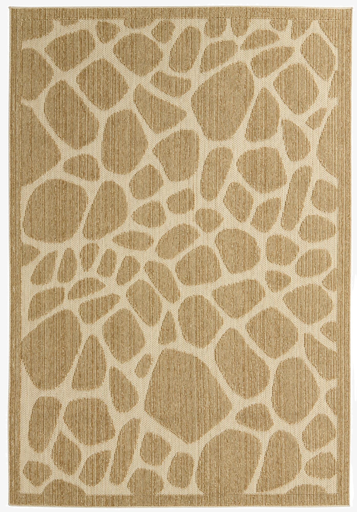 5' 4 x 7' 8  Washable Modern Indoor / Outdoor Rug