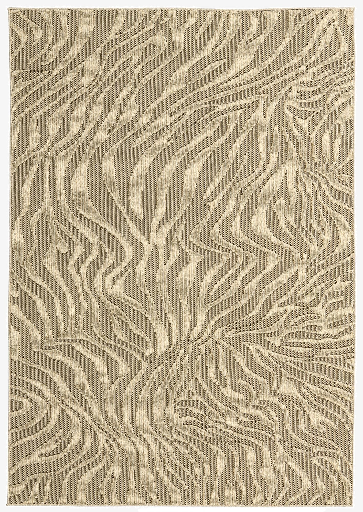 5' 4 x 7' 8 Easy-Clean Modern Indoor / Outdoor Rug
