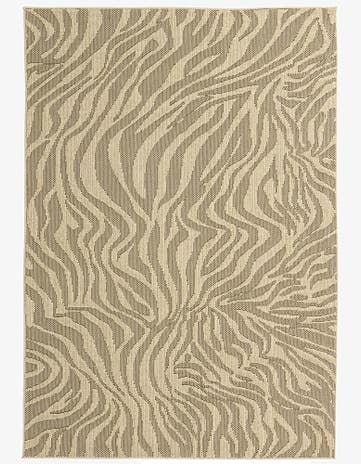5' 4 x 7' 8 Easy-Clean Modern Indoor / Outdoor Rug