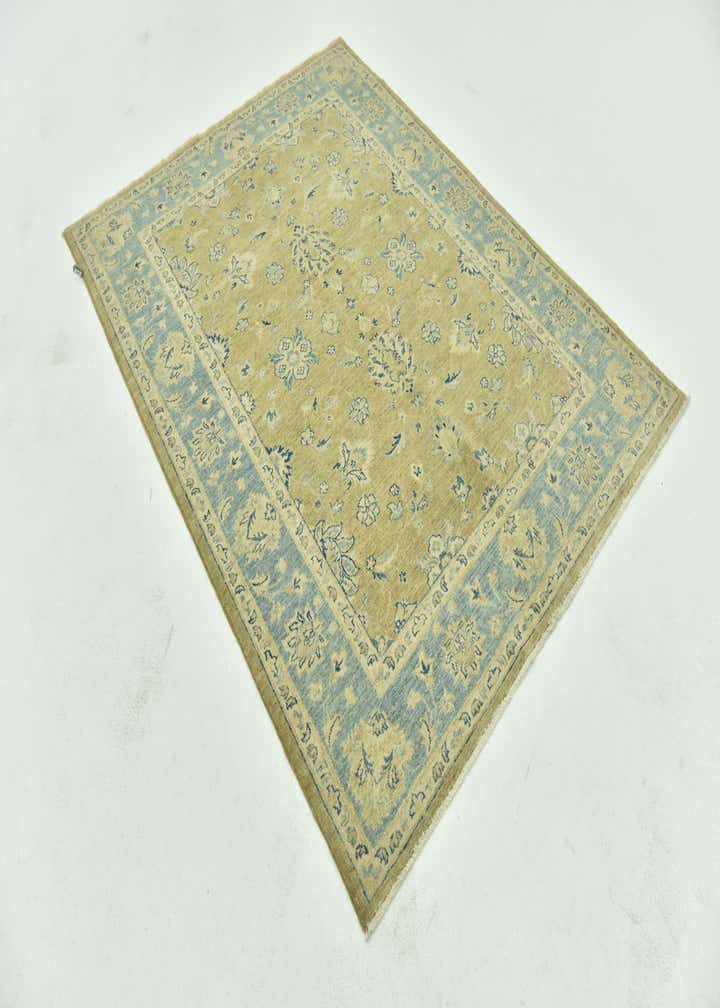 5' x 6' 5 Hand Knotted Peshawar Ziegler Rug