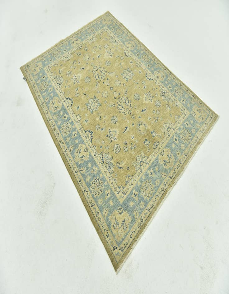 Detail image of 5' x 6' 5 Hand Knotted Peshawar Ziegler Rug