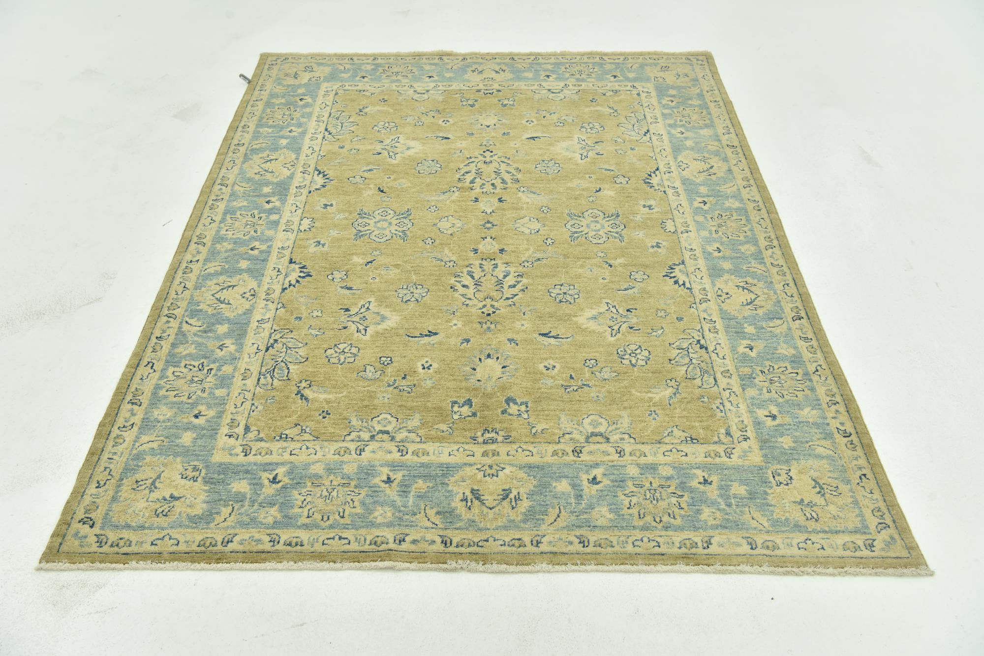 5' x 6' 5 Hand Knotted Peshawar Ziegler Rug