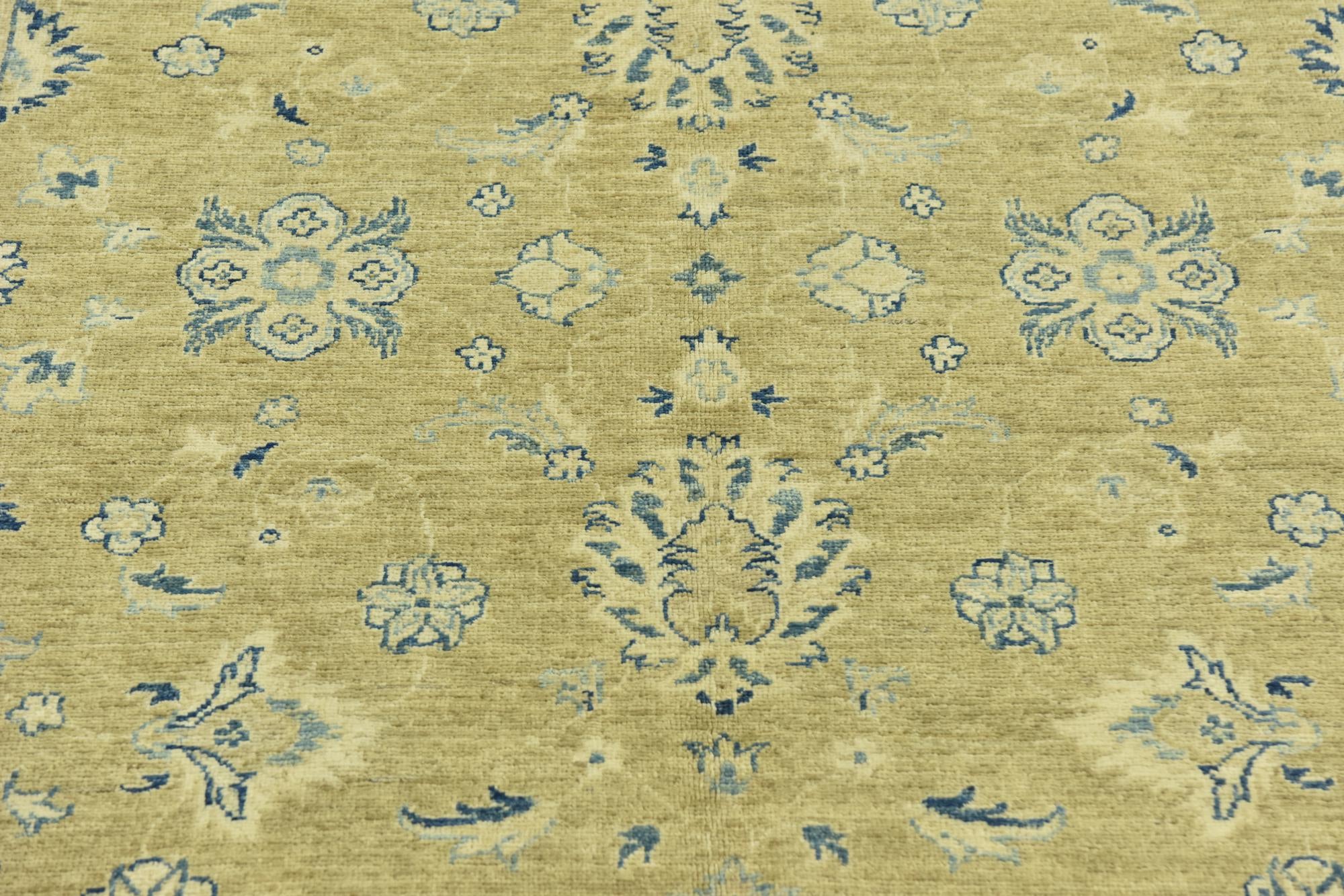 5' x 6' 5 Hand Knotted Peshawar Ziegler Rug