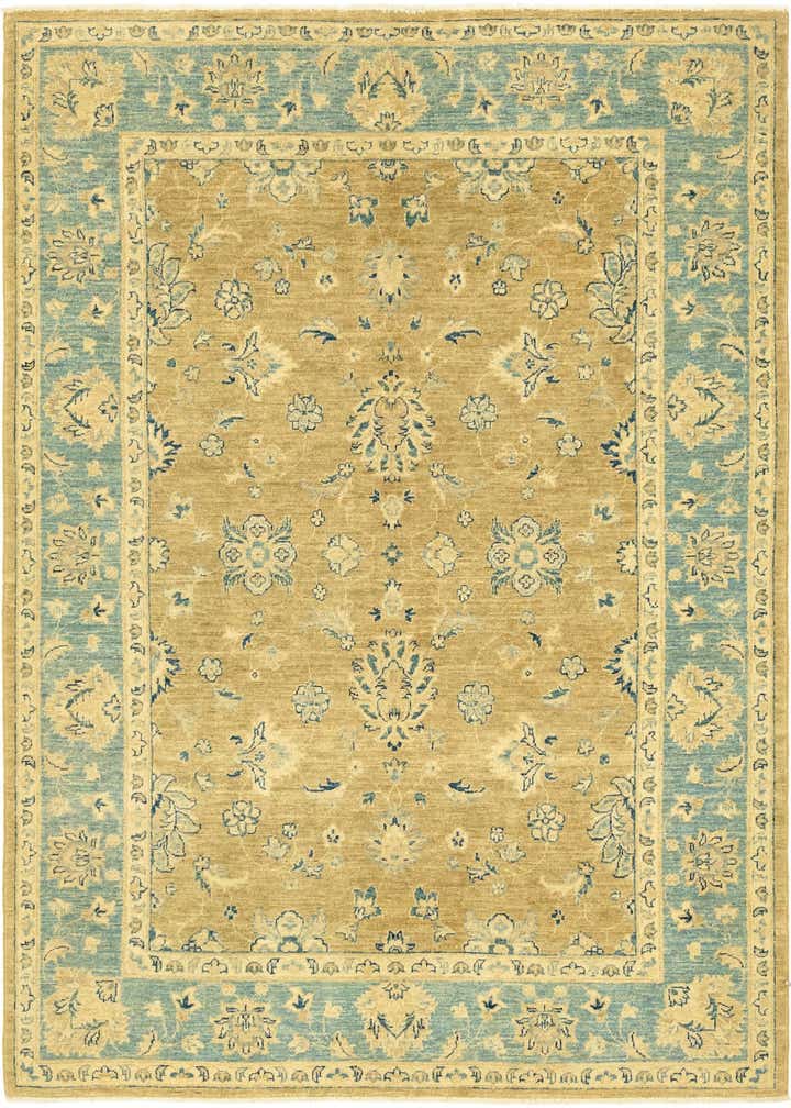 5' x 6' 5 Hand Knotted Peshawar Ziegler Rug