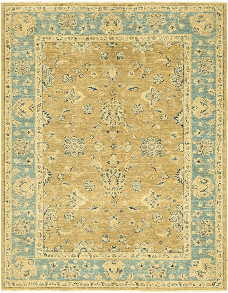 Detail image of 5' x 6' 5 Hand Knotted Peshawar Ziegler Rug
