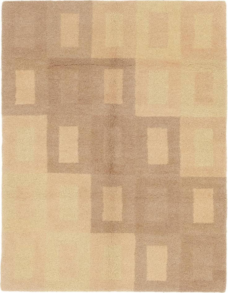 Detail image of 4' 4 x 6' 4 Reproduction Gabbeh Wool Rug