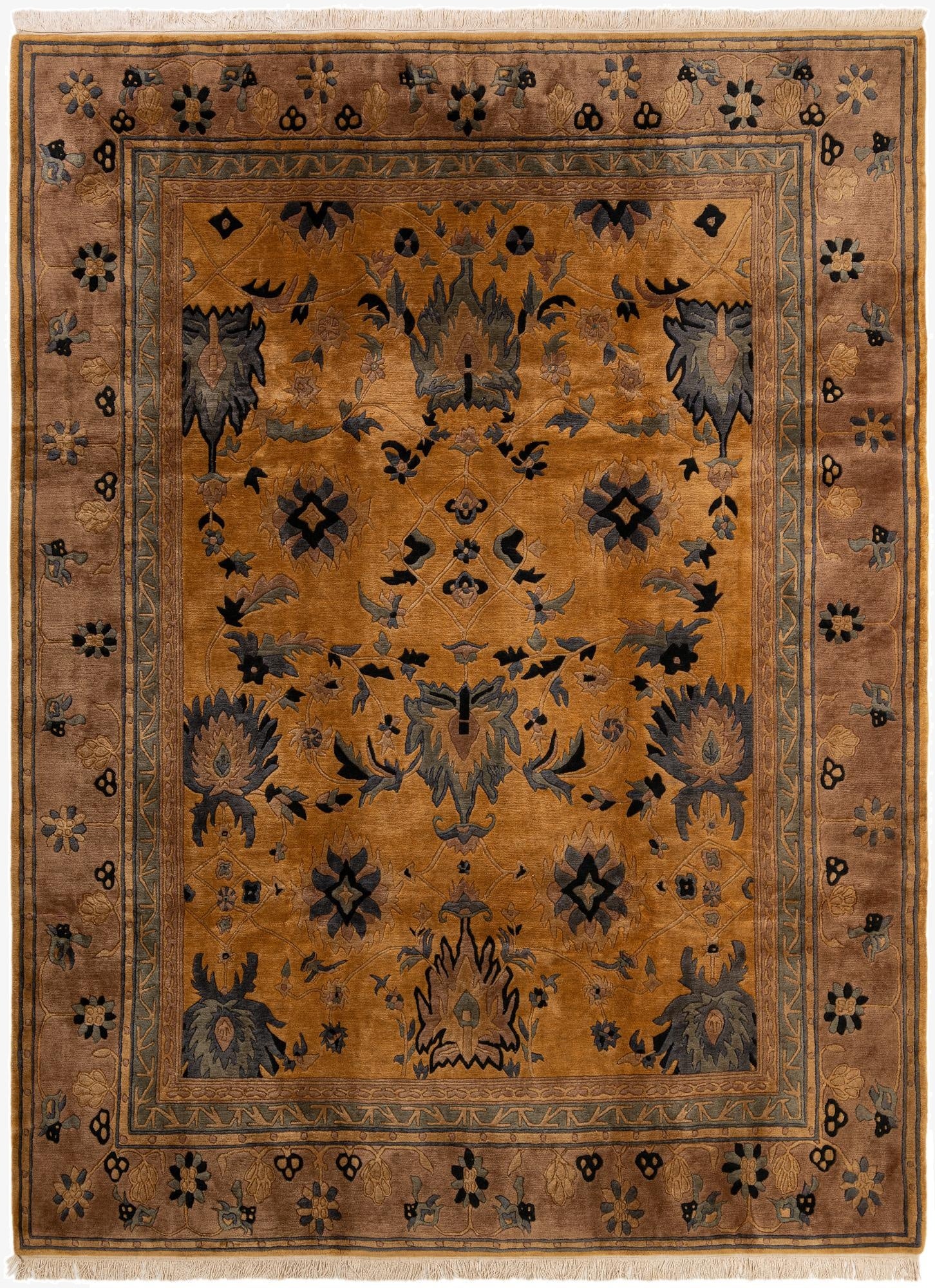 8' 5 x 11' 2  Hand Knotted Tibet Wool Rug