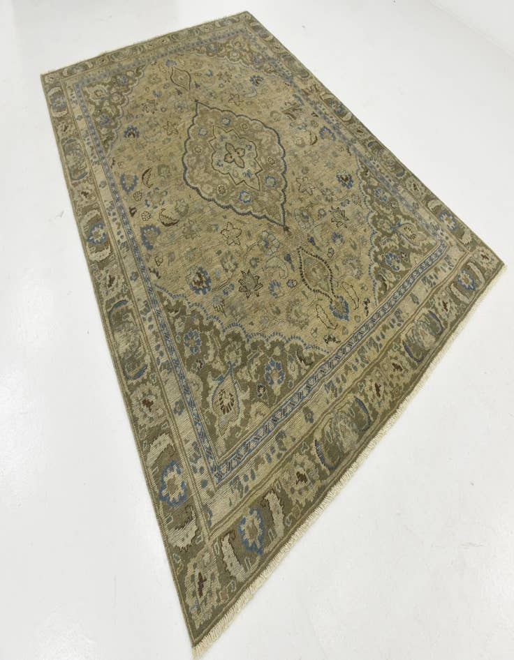 Detail image of 7' 7 x 10' 2  Hand Knotted Ultra Vintage Persian Wool Rug