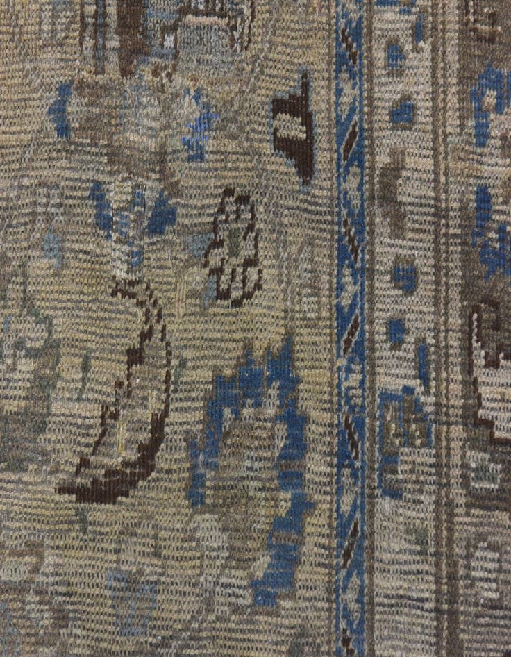 Detail image of 7' 7 x 10' 2  Hand Knotted Ultra Vintage Persian Wool Rug