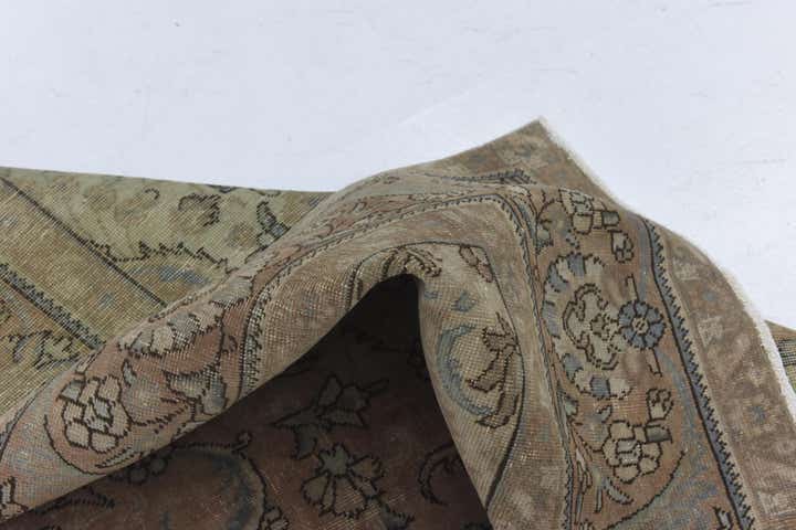 9' 4 x 12' 8 Hand Knotted Ultra Vintage Persian Wool Rug