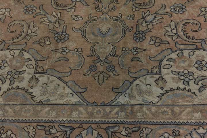 9' 4 x 12' 8 Hand Knotted Ultra Vintage Persian Wool Rug