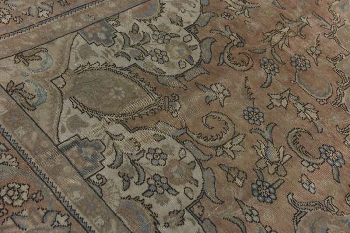 9' 4 x 12' 8 Hand Knotted Ultra Vintage Persian Wool Rug