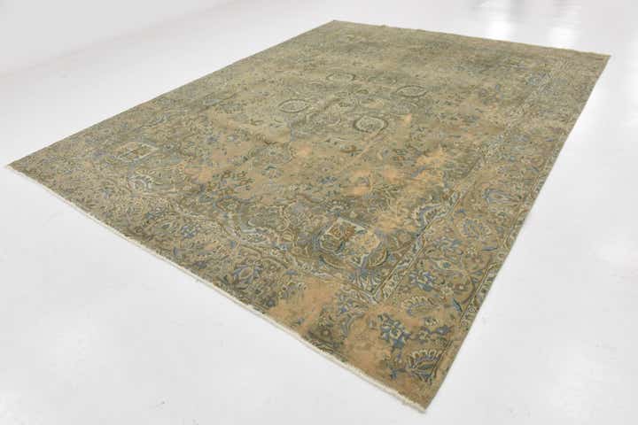 10' x 13' 2 Hand Knotted Ultra Vintage Persian Wool Rug