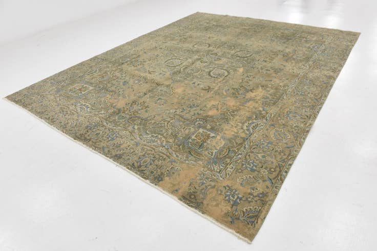 Detail image of 10' x 13' 2 Hand Knotted Ultra Vintage Persian Wool Rug