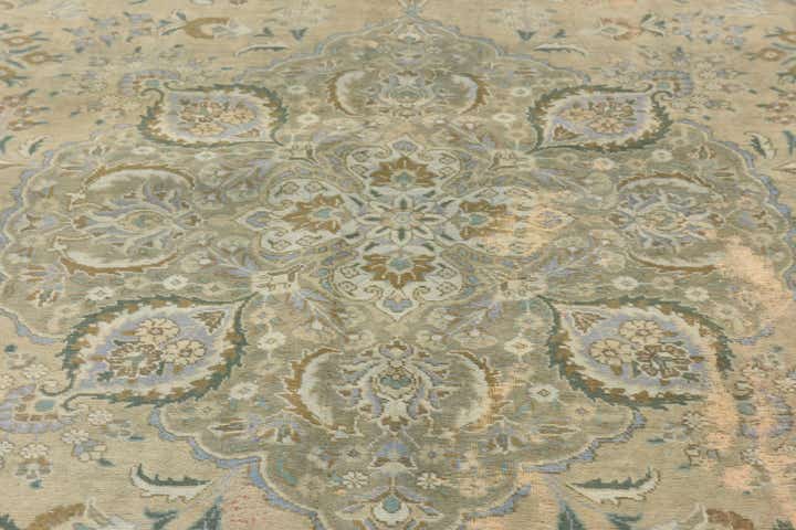 10' x 13' 2 Hand Knotted Ultra Vintage Persian Wool Rug