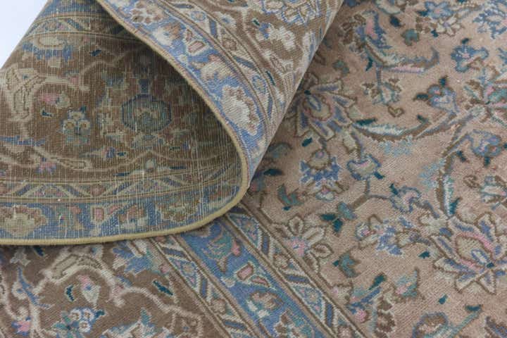 9' x 12' 3 Hand Knotted Ultra Vintage Persian Wool Rug