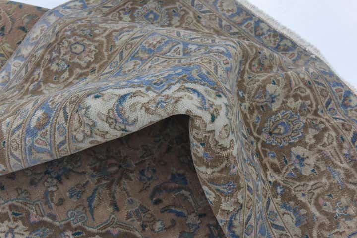 9' x 12' 3 Hand Knotted Ultra Vintage Persian Wool Rug