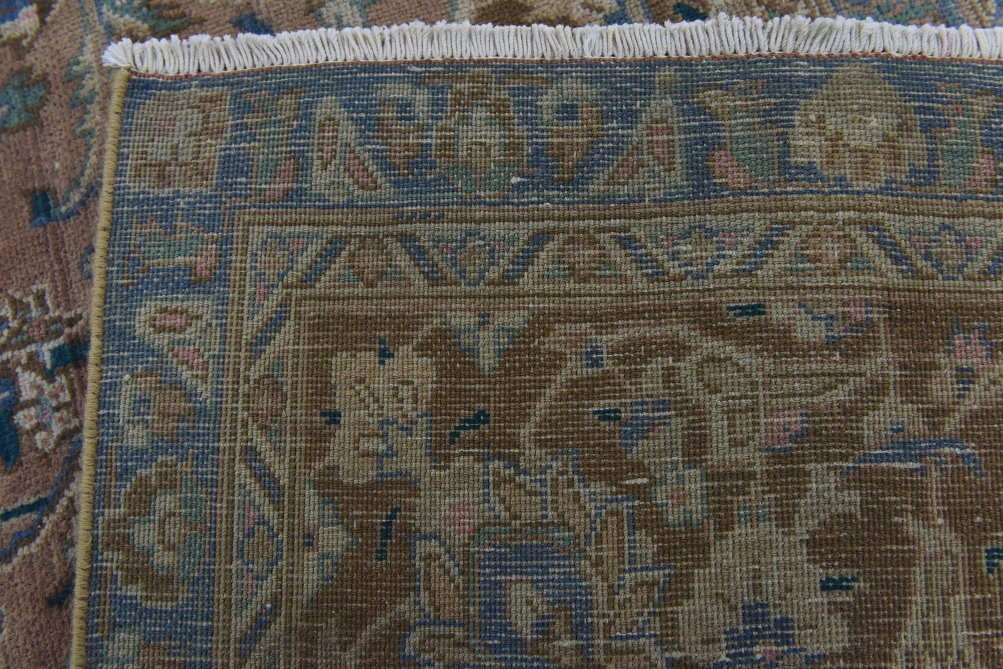 9' x 12' 3 Hand Knotted Ultra Vintage Persian Wool Rug