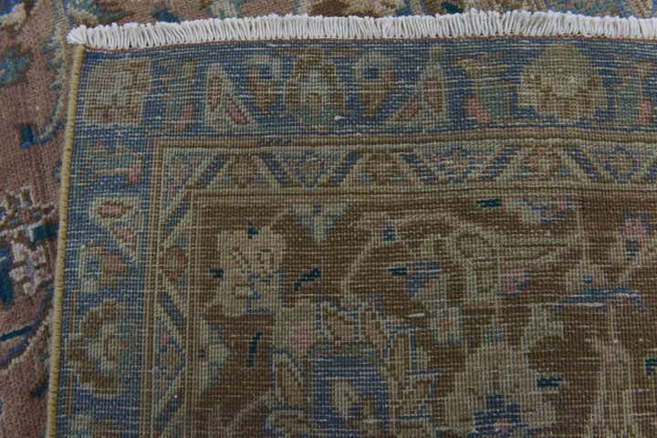9' x 12' 3 Hand Knotted Ultra Vintage Persian Wool Rug