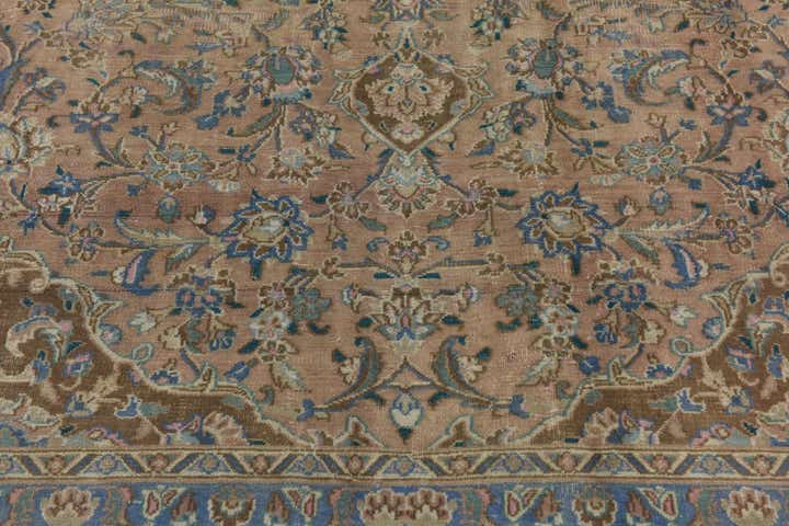 9' x 12' 3 Hand Knotted Ultra Vintage Persian Wool Rug