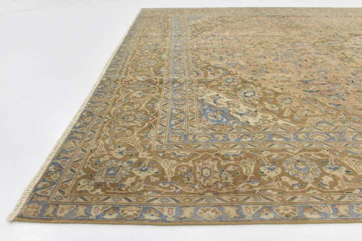 9' x 12' 3 Hand Knotted Ultra Vintage Persian Wool Rug