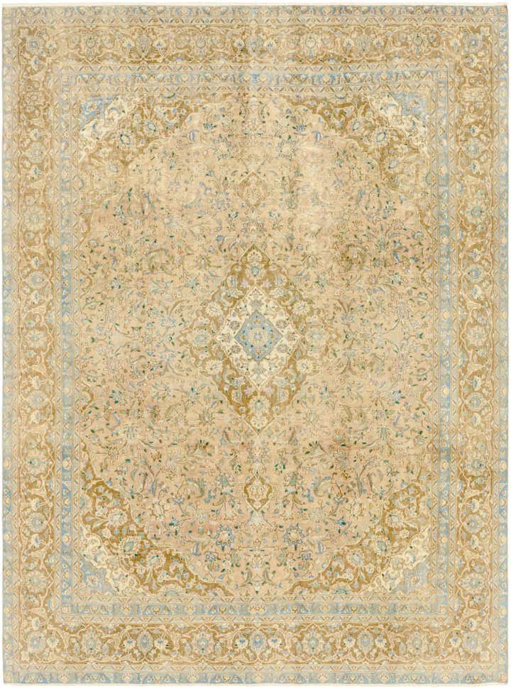 9' x 12' 3 Hand Knotted Ultra Vintage Persian Wool Rug