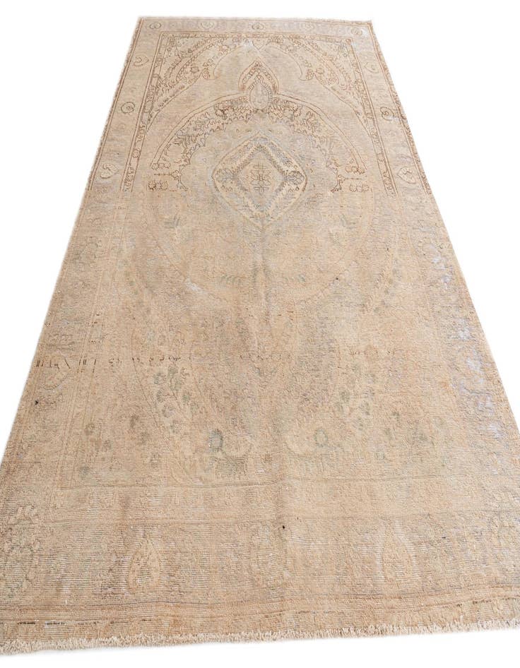 Detail image of 6' 8 x 9' 5  Hand Knotted Ultra Vintage Persian Wool Rug