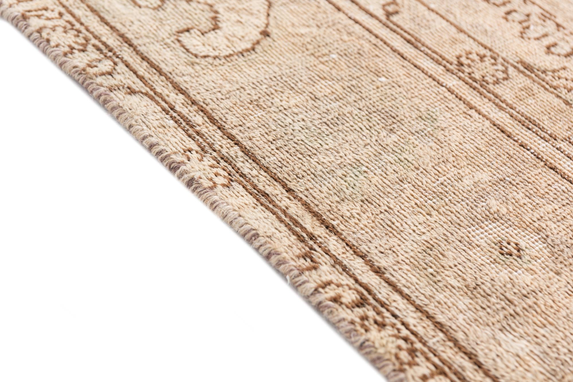 6' 8 x 9' 5 Hand Knotted Ultra Vintage Persian Wool Rug