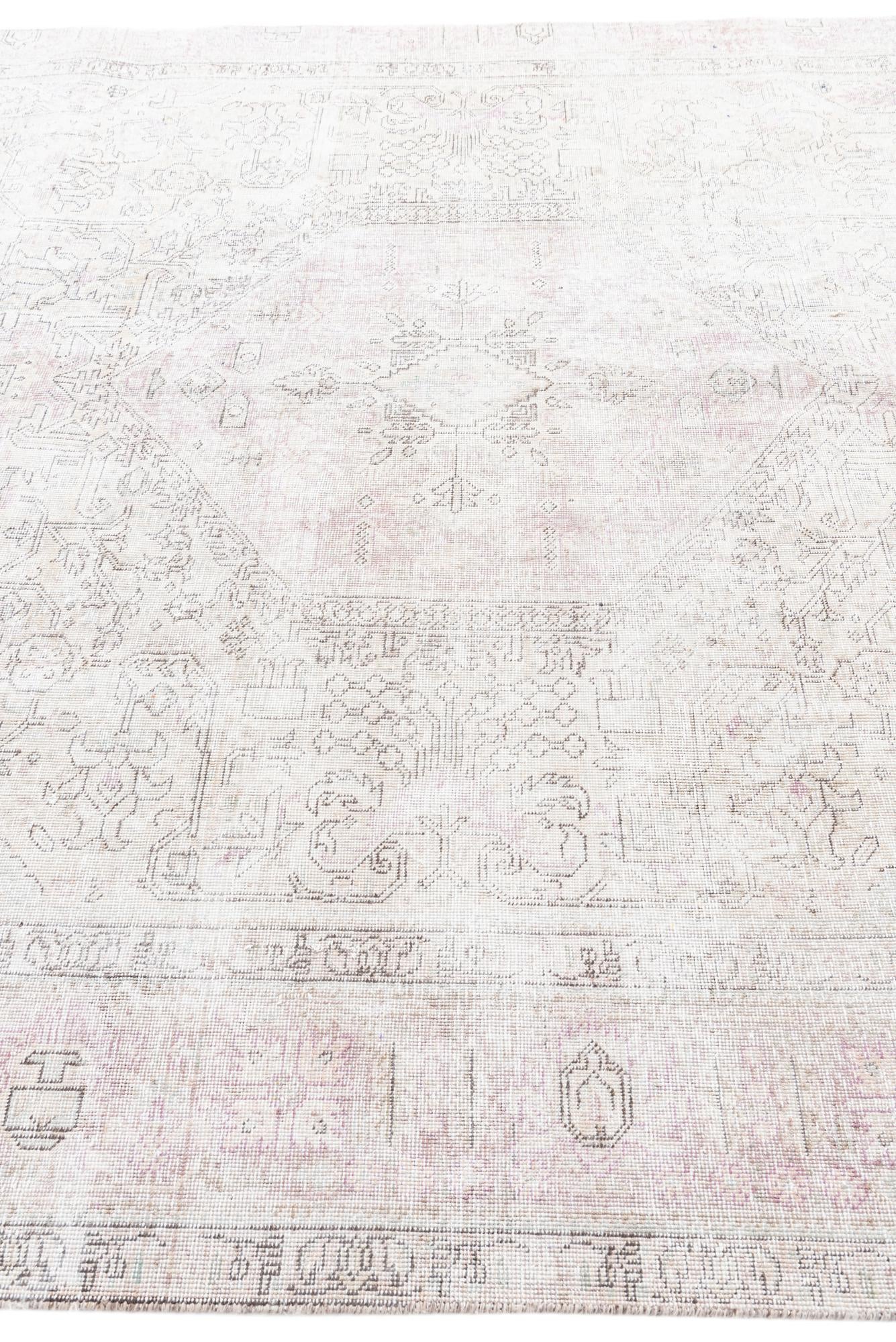 7' 8 x 10' 5 Hand Knotted Ultra Vintage Persian Wool Rug