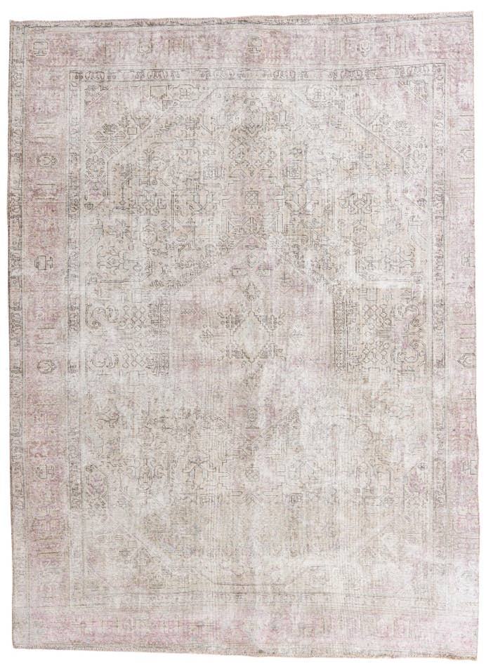 Detail image of 7' 8 x 10' 5 Hand Knotted Ultra Vintage Persian Wool Rug