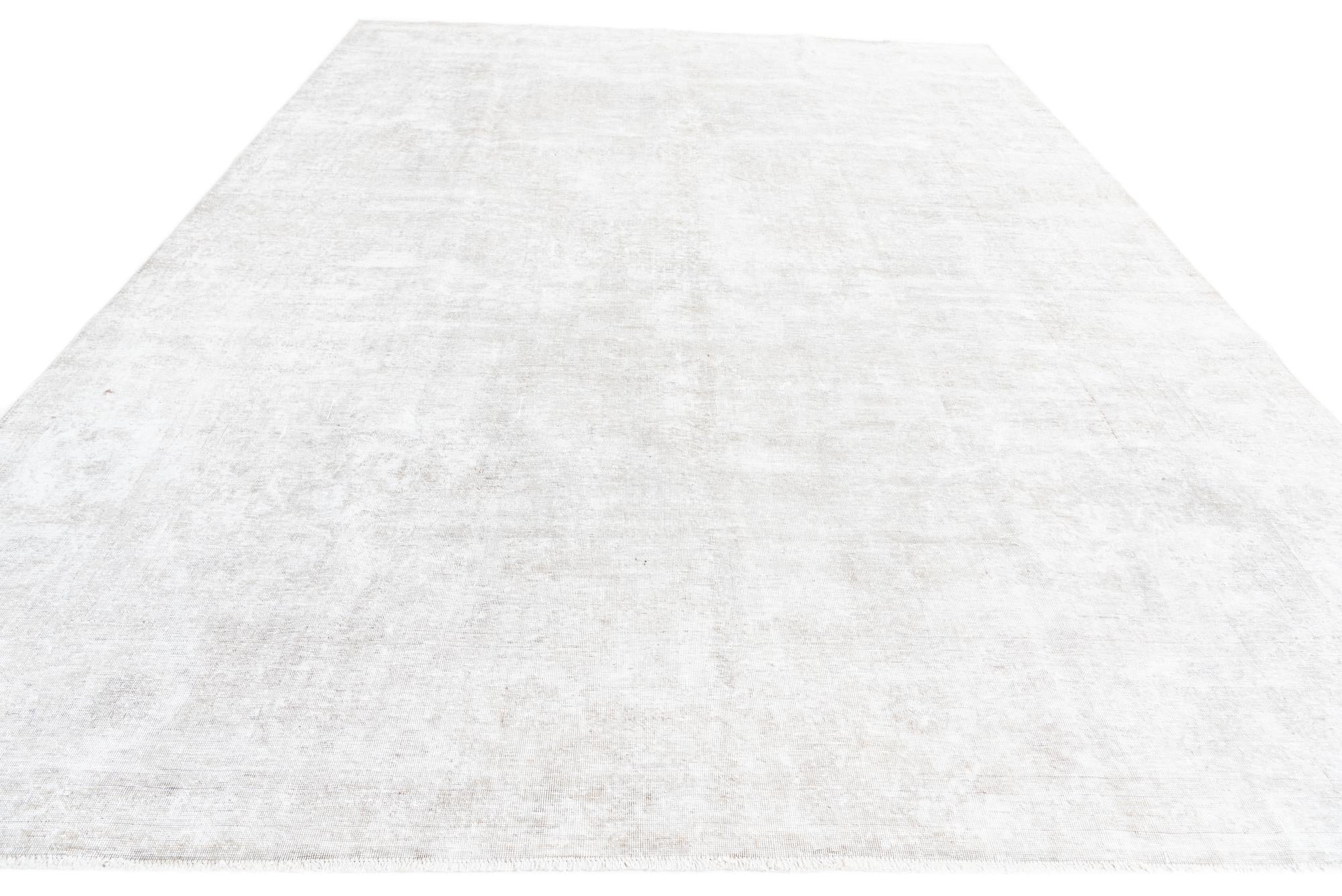 9' 4 x 12' 7 Hand Knotted Ultra Vintage Persian Wool Rug