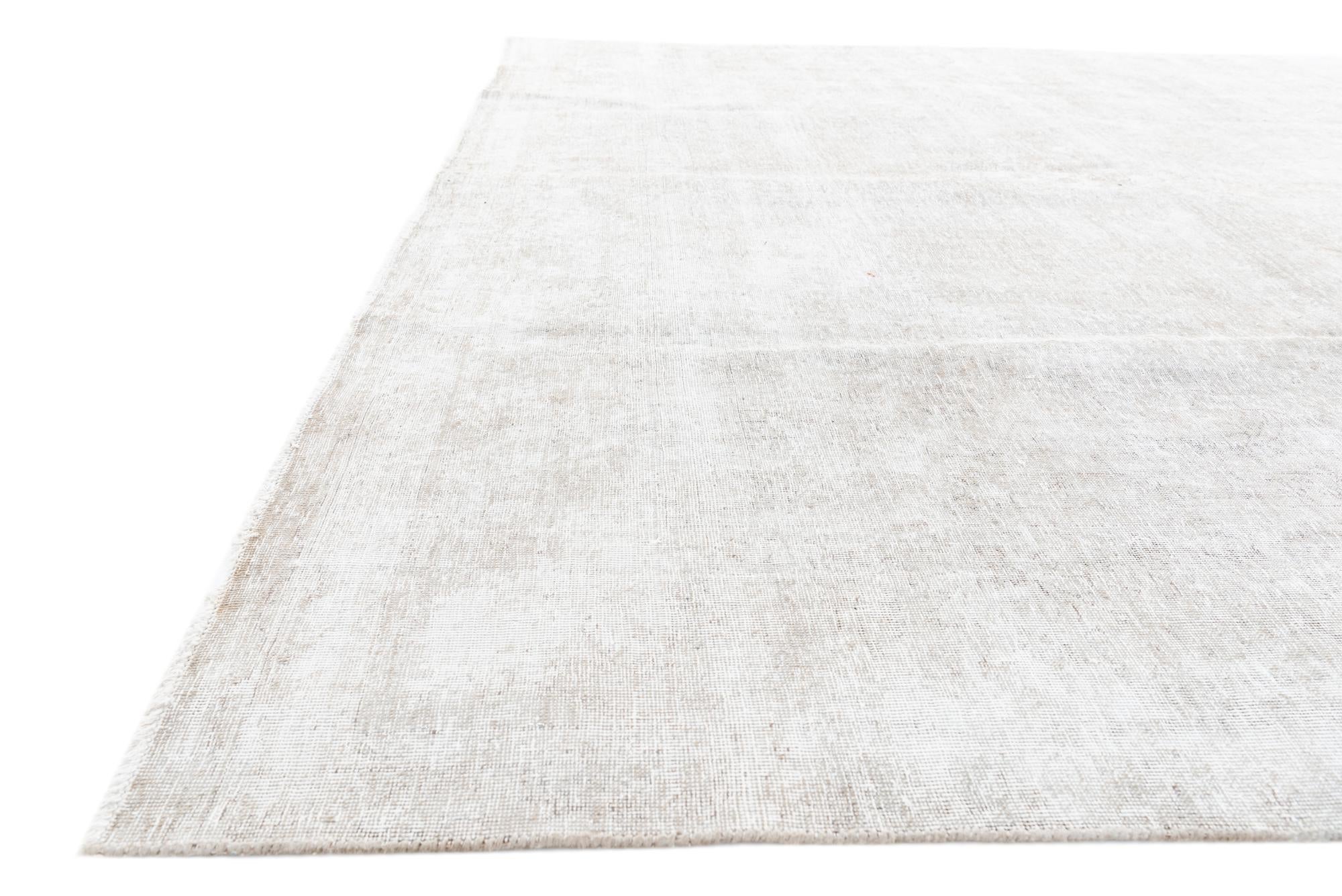 9' 4 x 12' 7 Hand Knotted Ultra Vintage Persian Wool Rug
