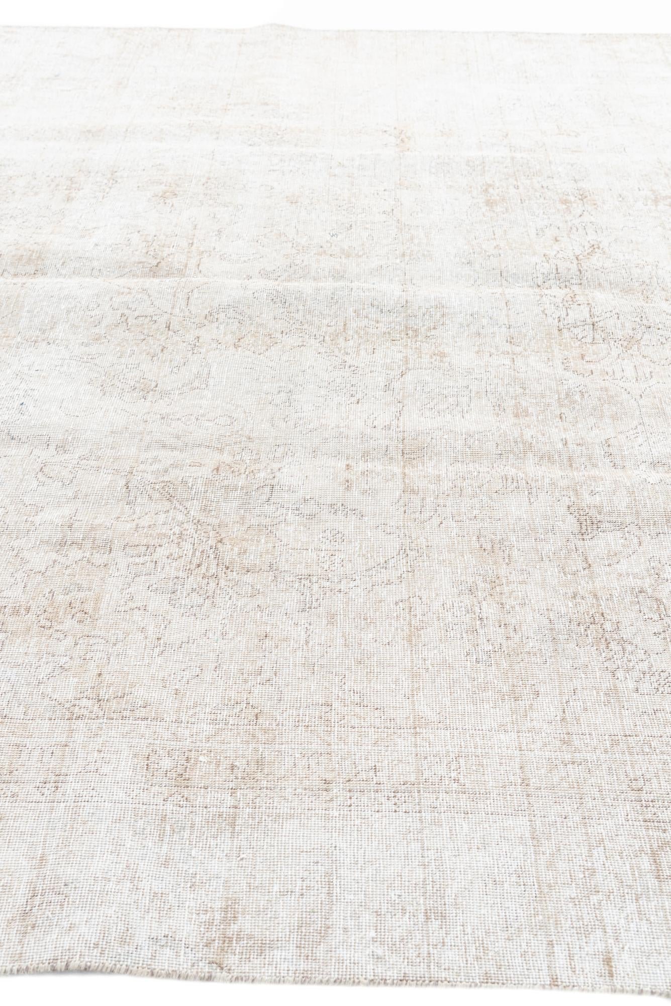 9' 3 x 12' Hand Knotted Ultra Vintage Persian Wool Rug