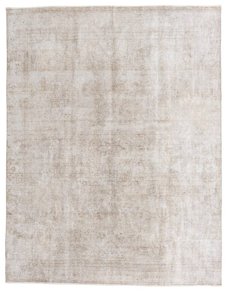 Detail image of 9' 3 x 12' Hand Knotted Ultra Vintage Persian Wool Rug