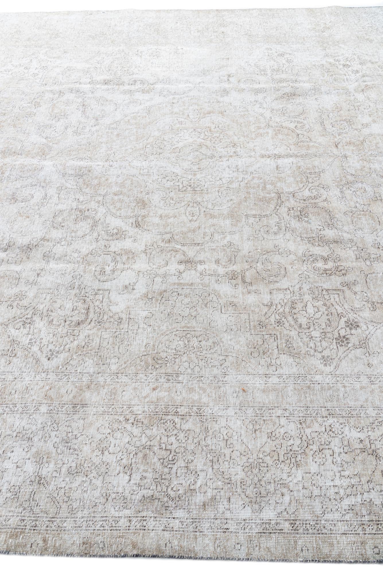 9' 6 x 12' 6 Hand Knotted Ultra Vintage Persian Wool Rug